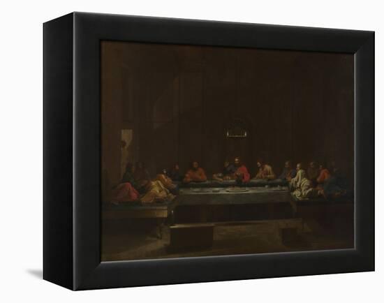 Seven Sacraments: Eucharist, Ca 1637-1640-Nicolas Poussin-Framed Premier Image Canvas