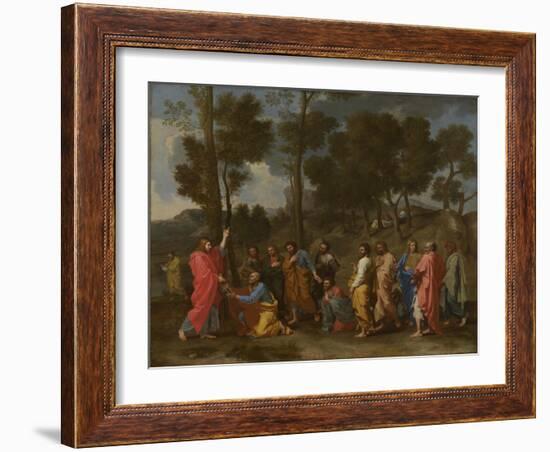 Seven Sacraments: Ordination, Ca 1637-1640-Nicolas Poussin-Framed Giclee Print