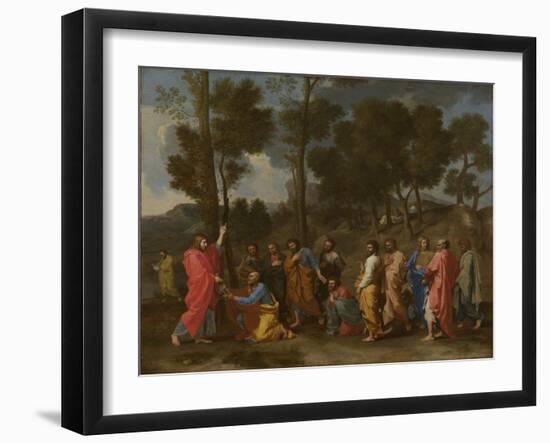 Seven Sacraments: Ordination, Ca 1637-1640-Nicolas Poussin-Framed Giclee Print