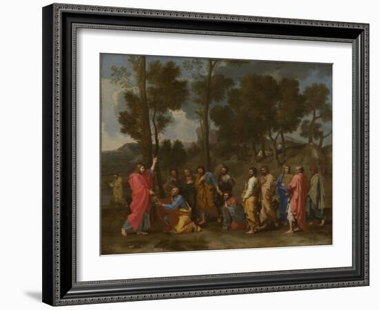 Seven Sacraments: Ordination, Ca 1637-1640-Nicolas Poussin-Framed Giclee Print