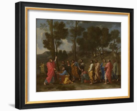 Seven Sacraments: Ordination, Ca 1637-1640-Nicolas Poussin-Framed Giclee Print