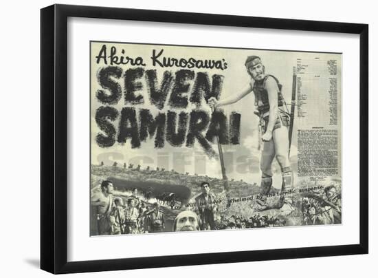 Seven Samurai, 1954-null-Framed Premium Giclee Print