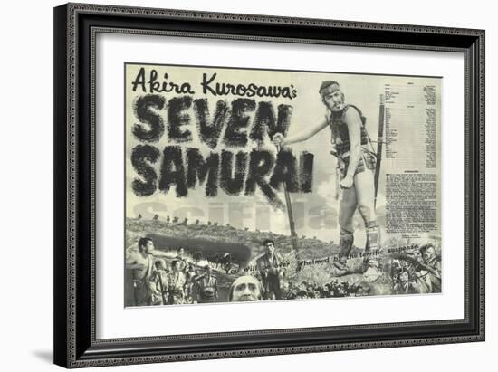 Seven Samurai, 1954-null-Framed Premium Giclee Print