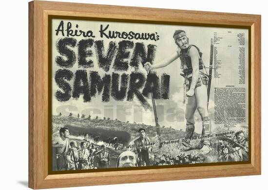 Seven Samurai, 1954-null-Framed Stretched Canvas