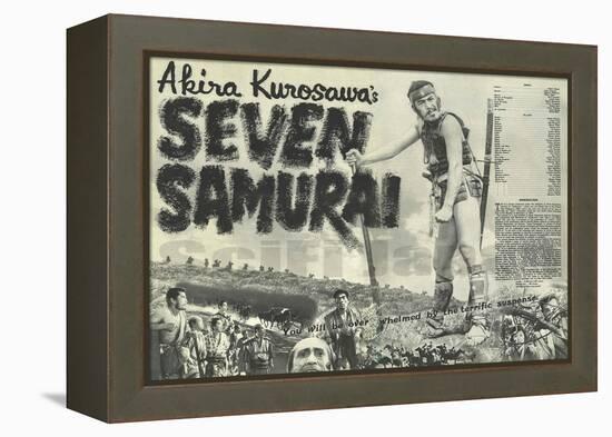 Seven Samurai, 1954-null-Framed Stretched Canvas