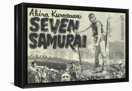 Seven Samurai, 1954-null-Framed Stretched Canvas