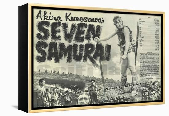 Seven Samurai, 1954-null-Framed Stretched Canvas