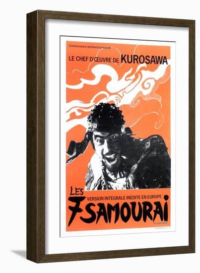 Seven Samurai, French Movie Poster, 1954-null-Framed Art Print