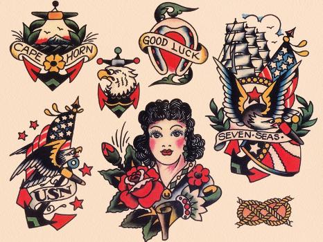 Traditional Tattoo Flash Sheets Sailor Jerry traditional-tattoo-flash-sheets-sailor-jerry
