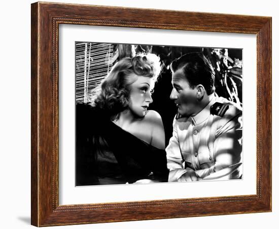 Seven Sinners, Marlene Dietrich, John Wayne, 1940-null-Framed Photo