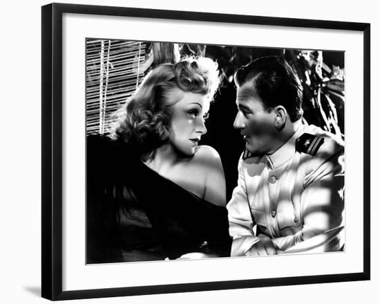 Seven Sinners, Marlene Dietrich, John Wayne, 1940-null-Framed Photo