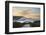 Seven Sisters and Beachy Head with coastguard cottages at sunrise in spring, Seaford Head-Stuart Black-Framed Photographic Print