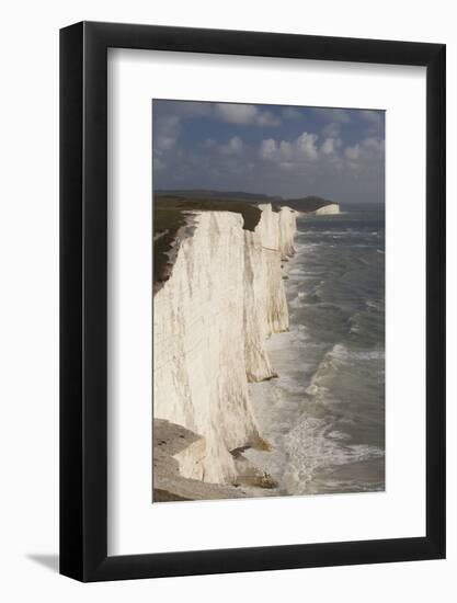 Seven Sisters Chalk Cliffs, South Downs, England-Peter Cairns-Framed Photographic Print