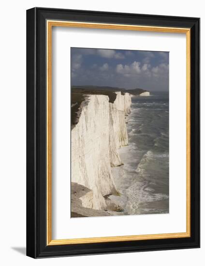 Seven Sisters Chalk Cliffs, South Downs, England-Peter Cairns-Framed Photographic Print