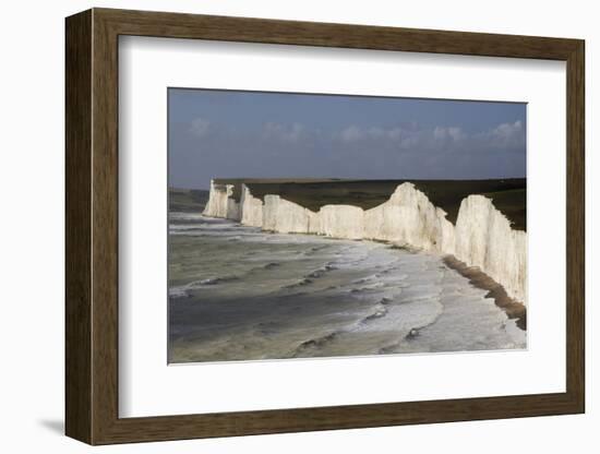Seven Sisters from Birling Gap, South Downs National Park, East Sussex, England, United Kingdom-Rolf Richardson-Framed Photographic Print