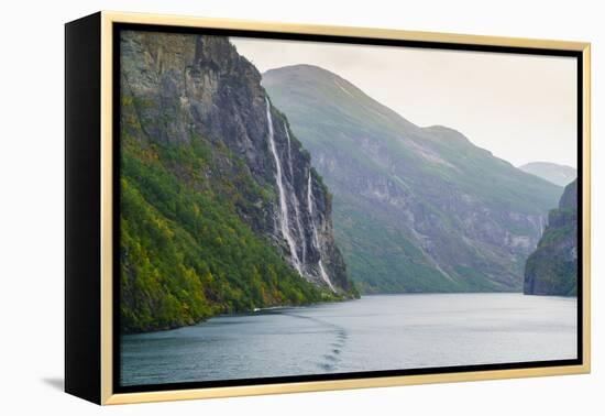 Seven Sisters Waterfall, Geirangerfjord, Norway-Amanda Hall-Framed Premier Image Canvas