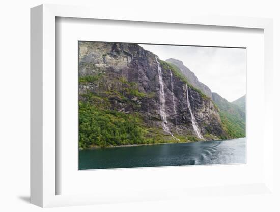 Seven Sisters Waterfall, Geirangerfjord, Norway-Amanda Hall-Framed Photographic Print