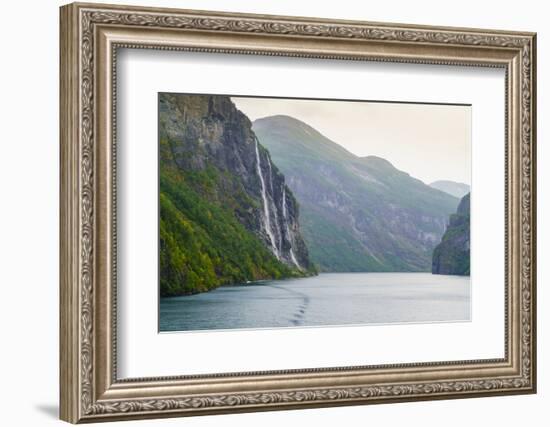 Seven Sisters Waterfall, Geirangerfjord, Norway-Amanda Hall-Framed Photographic Print