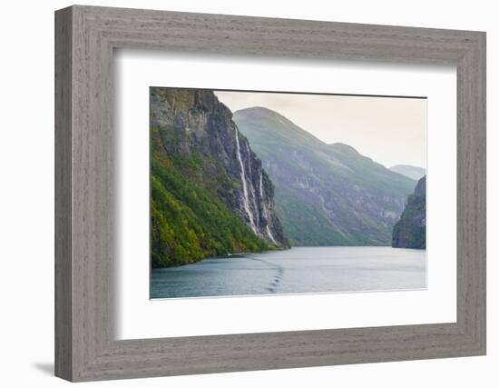 Seven Sisters Waterfall, Geirangerfjord, Norway-Amanda Hall-Framed Photographic Print