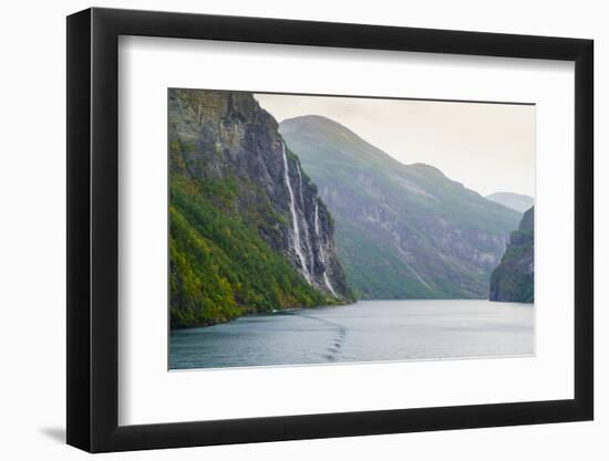 Seven Sisters Waterfall, Geirangerfjord, Norway-Amanda Hall-Framed Photographic Print