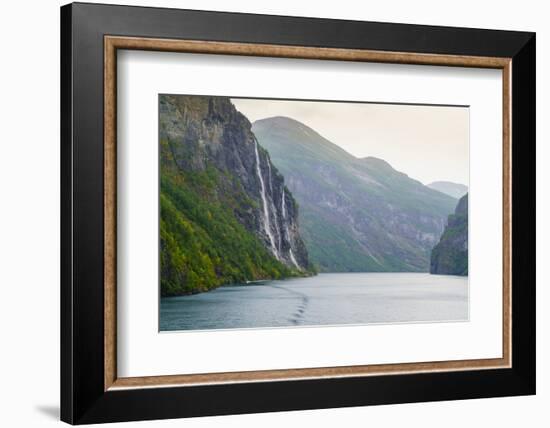 Seven Sisters Waterfall, Geirangerfjord, Norway-Amanda Hall-Framed Photographic Print