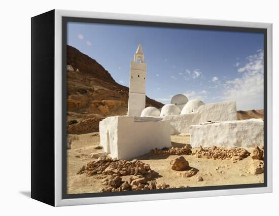 Seven Sleepers Mosque, Chenini, Sahara Desert, Tunisia, North Africa, Africa-Dallas & John Heaton-Framed Premier Image Canvas