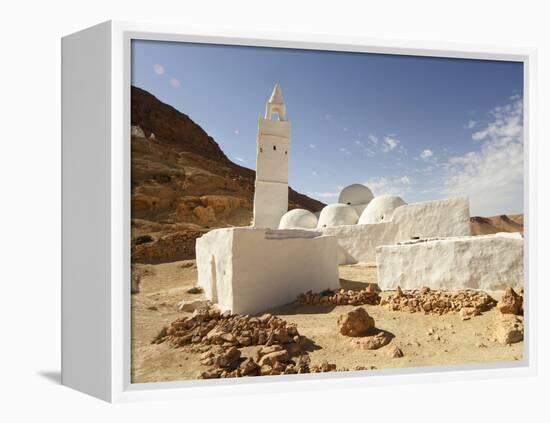 Seven Sleepers Mosque, Chenini, Sahara Desert, Tunisia, North Africa, Africa-Dallas & John Heaton-Framed Premier Image Canvas