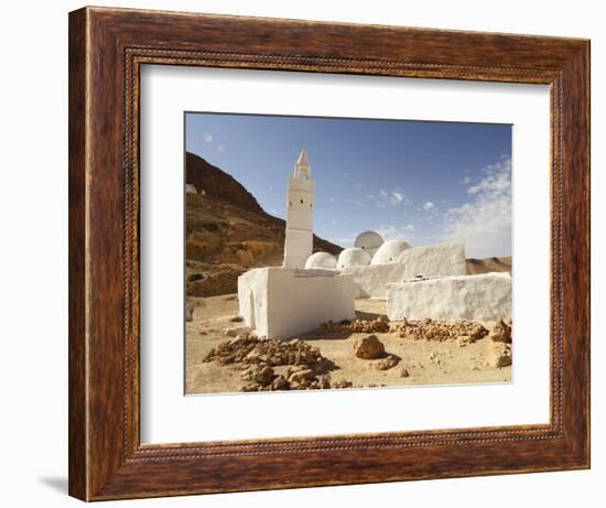 Seven Sleepers Mosque, Chenini, Sahara Desert, Tunisia, North Africa, Africa-Dallas & John Heaton-Framed Photographic Print