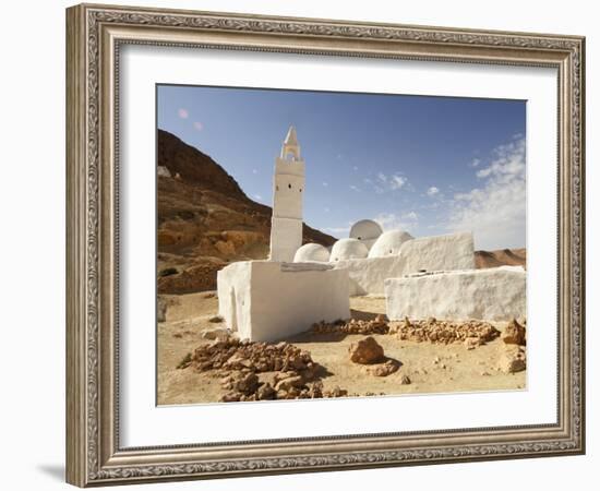 Seven Sleepers Mosque, Chenini, Sahara Desert, Tunisia, North Africa, Africa-Dallas & John Heaton-Framed Photographic Print