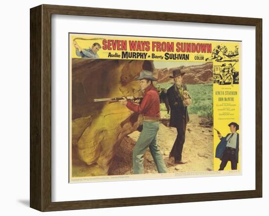 Seven Ways From Sundown, 1960-null-Framed Art Print