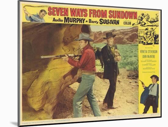 Seven Ways From Sundown, 1960-null-Mounted Art Print