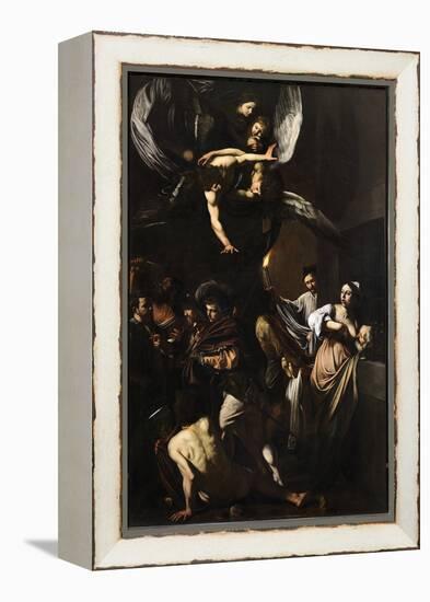 Seven Works of Mercy-Caravaggio-Framed Premier Image Canvas