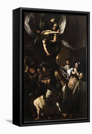 Seven Works of Mercy-Caravaggio-Framed Premier Image Canvas