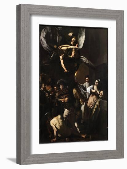 Seven Works of Mercy-Caravaggio-Framed Premium Giclee Print