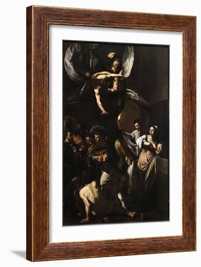 Seven Works of Mercy-Caravaggio-Framed Giclee Print