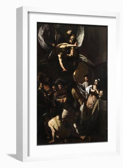 Seven Works of Mercy-Caravaggio-Framed Giclee Print