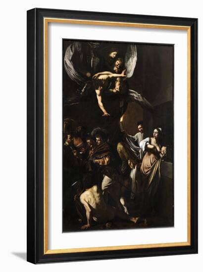 Seven Works of Mercy-Caravaggio-Framed Giclee Print