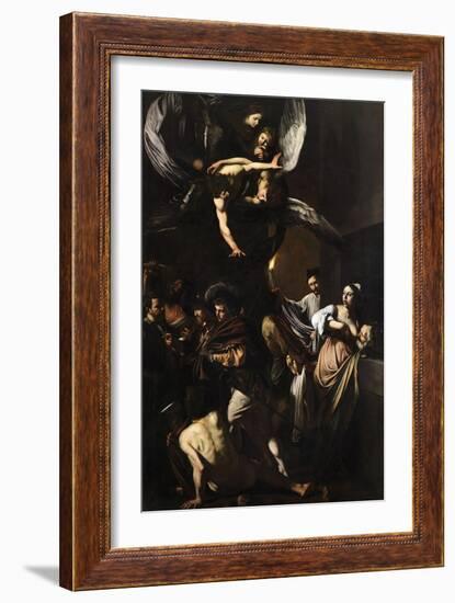 Seven Works of Mercy-Caravaggio-Framed Art Print