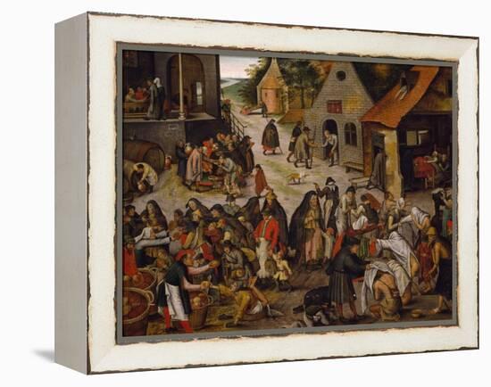 Seven Works of Mercy-Pieter Brueghel the Younger-Framed Premier Image Canvas