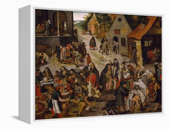 Seven Works of Mercy-Pieter Brueghel the Younger-Framed Premier Image Canvas