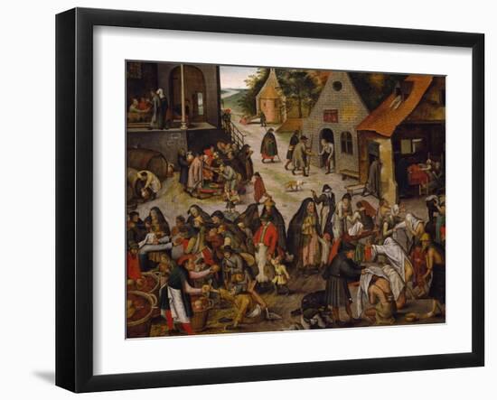 Seven Works of Mercy-Pieter Brueghel the Younger-Framed Giclee Print