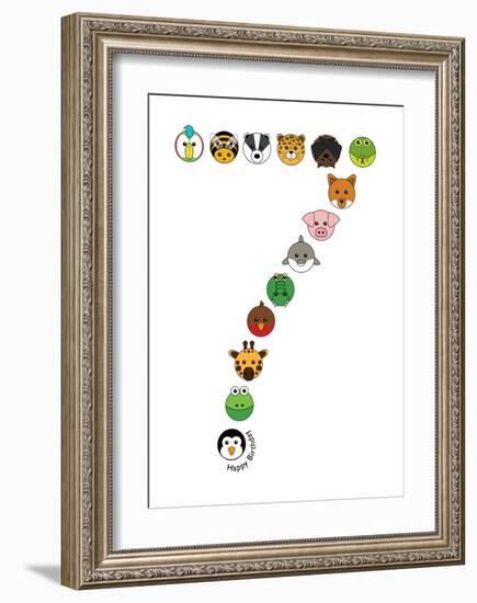 Seven-null-Framed Art Print