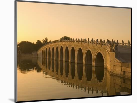 Seventeen Arch Bridge on Kunming Lake in Beijing-Xiaoyang Liu-Mounted Photographic Print