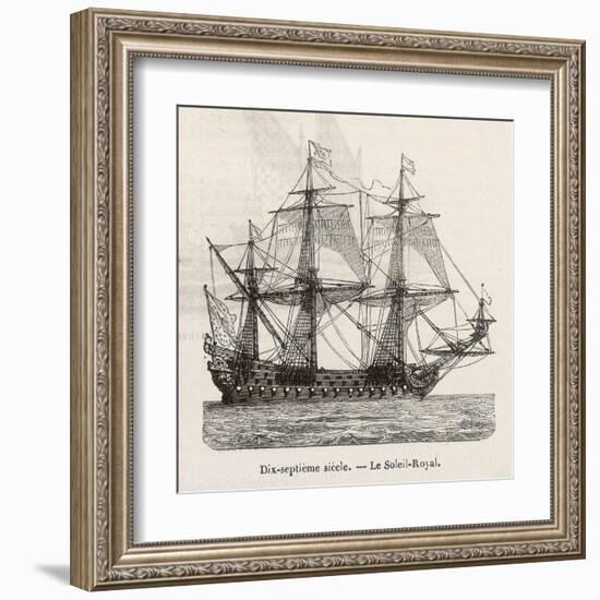 Seventeenth Century French Warship-Morel-fatio-Framed Art Print