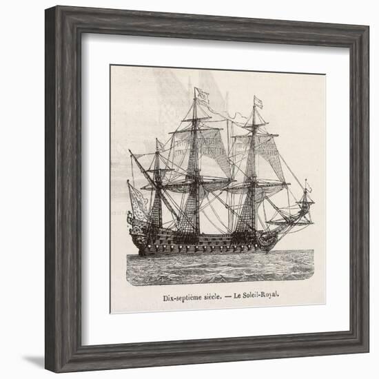 Seventeenth Century French Warship-Morel-fatio-Framed Art Print