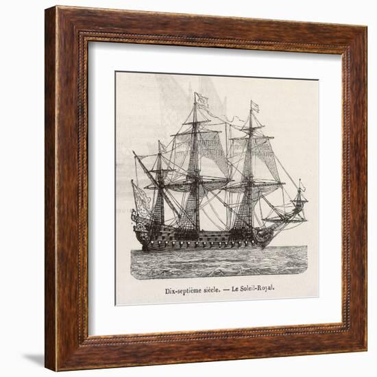 Seventeenth Century French Warship-Morel-fatio-Framed Art Print