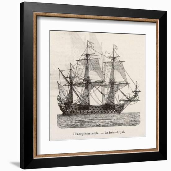 Seventeenth Century French Warship-Morel-fatio-Framed Art Print