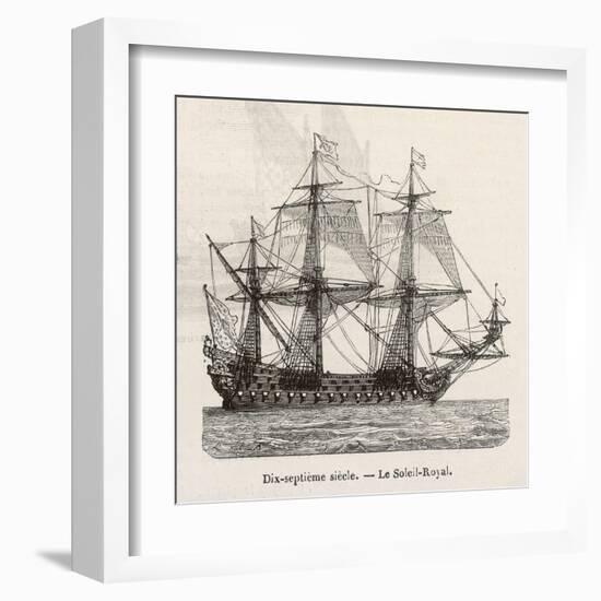 Seventeenth Century French Warship-Morel-fatio-Framed Art Print