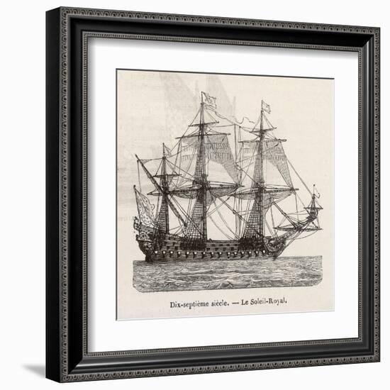 Seventeenth Century French Warship-Morel-fatio-Framed Art Print