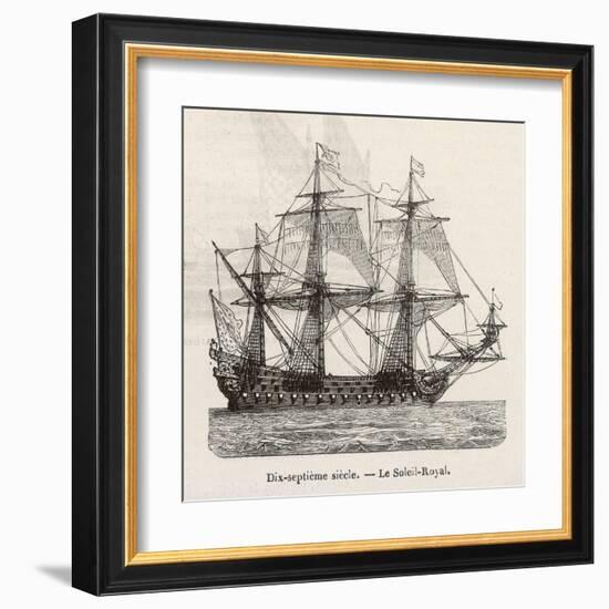 Seventeenth Century French Warship-Morel-fatio-Framed Art Print